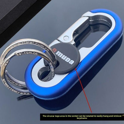 Mens Car Keychain with Double Ring