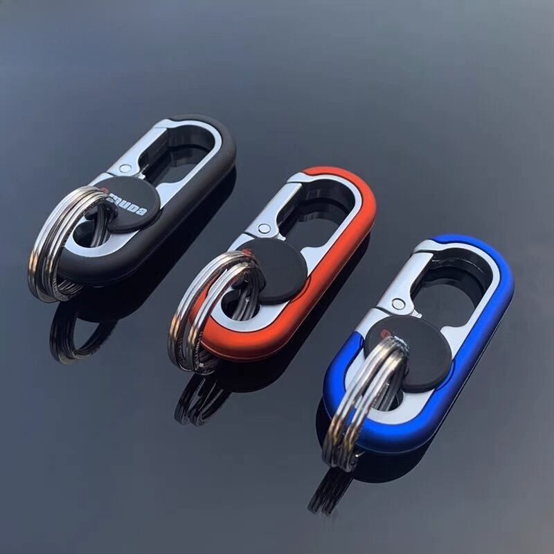 Mens Car Keychain with Double Ring