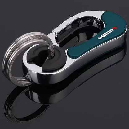 Mens Car Keychain with Double Ring
