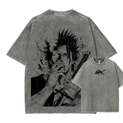Mens Cartoon Print Cotton T-shirt