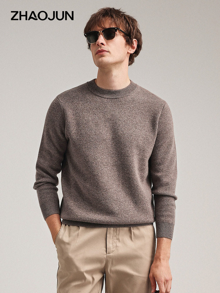 Mens Cashmere Blend Knitted Sweater