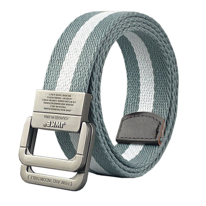 Mens Casual Canvas Belt with Adjustable Buckle