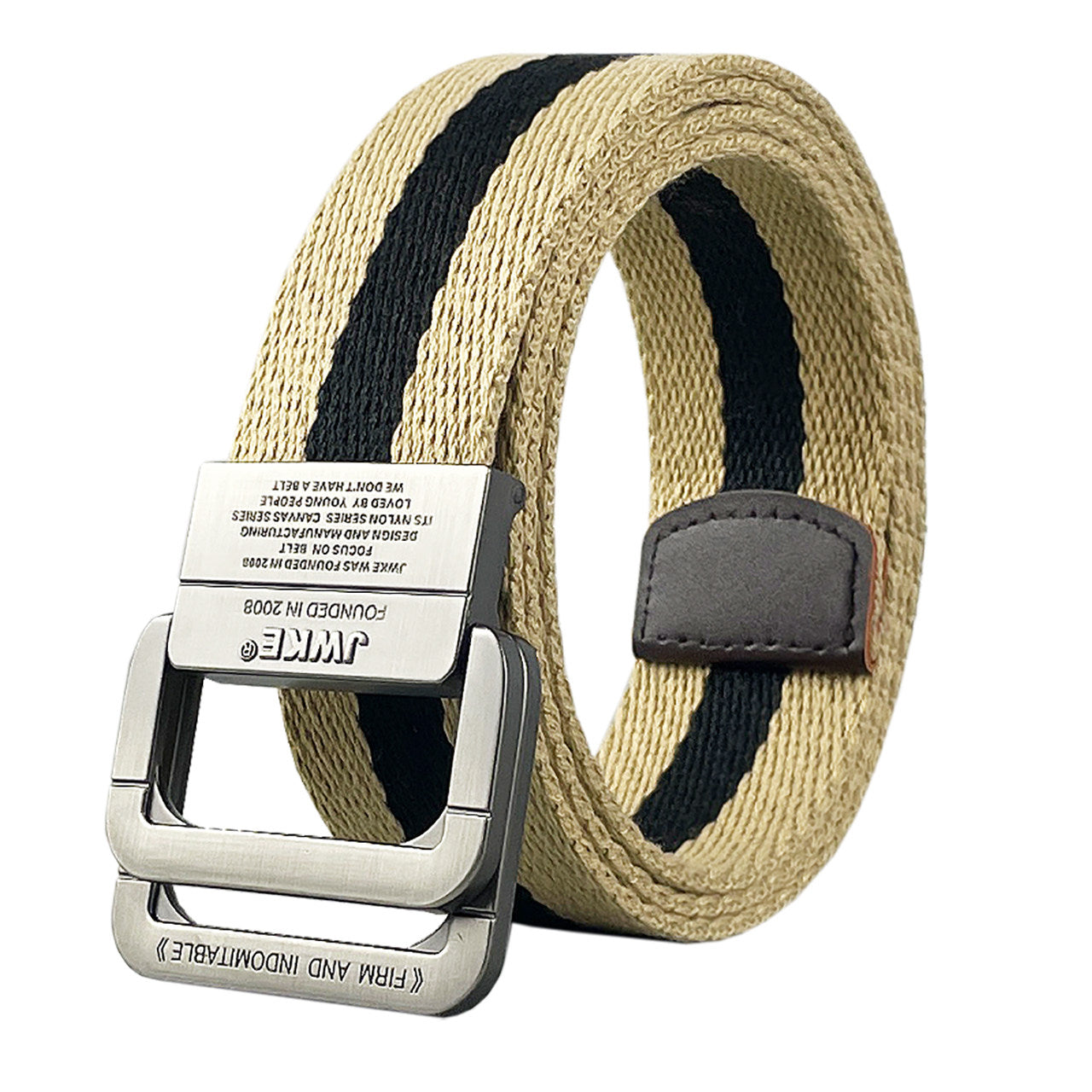 Mens Casual Canvas Belt with Adjustable Buckle