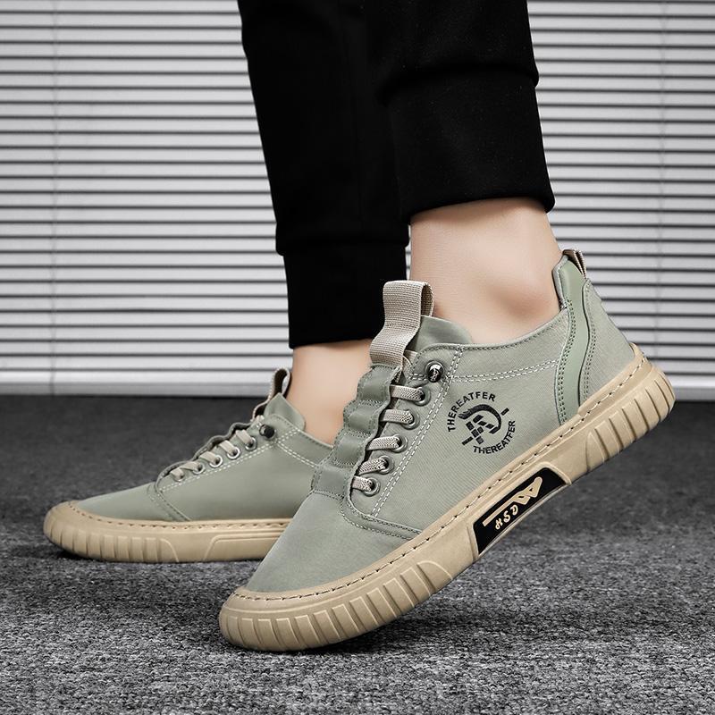 Mens Casual Canvas Slip On Sneakers