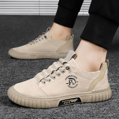 Mens Casual Canvas Slip On Sneakers