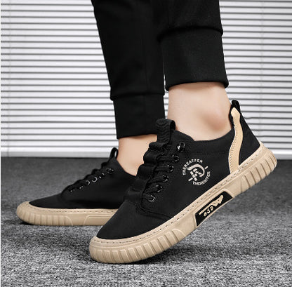 Mens Casual Canvas Slip On Sneakers