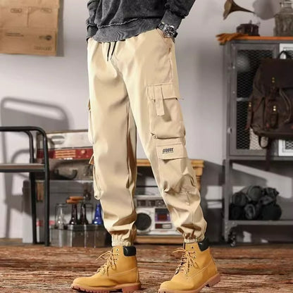 Mens Casual Cargo Pants Loose Fit