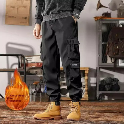 Mens Casual Cargo Pants Loose Fit