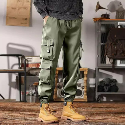 Mens Casual Cargo Pants Loose Fit