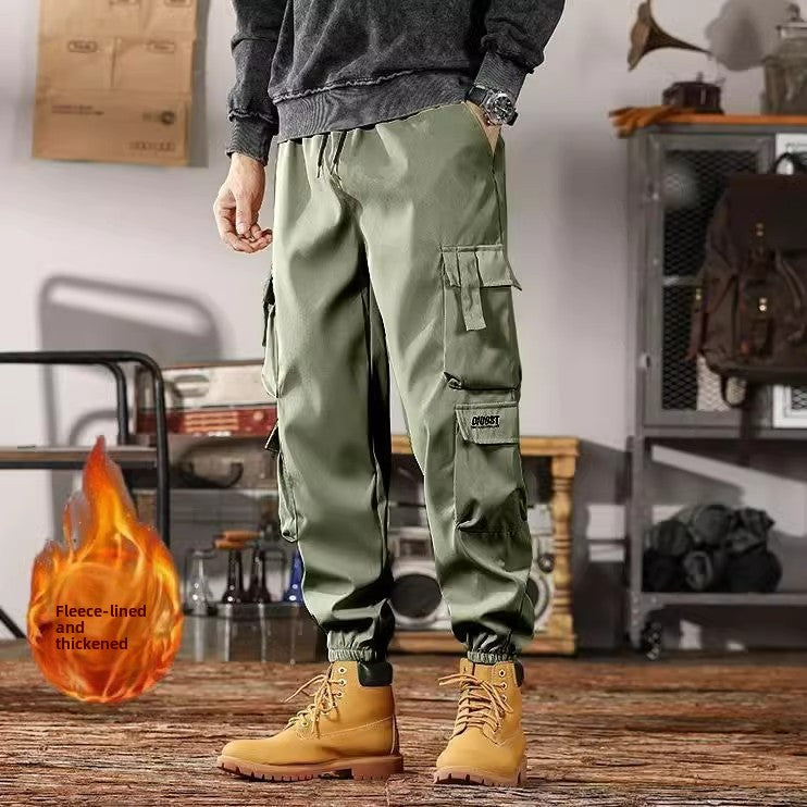 Mens Casual Cargo Pants Loose Fit
