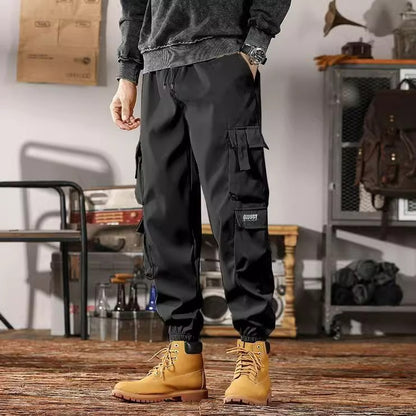 Mens Casual Cargo Pants Loose Fit