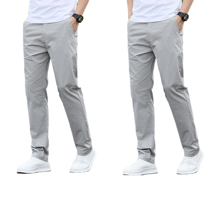 Mens Casual Cotton Stretch Pants