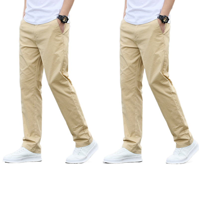 Mens Casual Cotton Stretch Pants