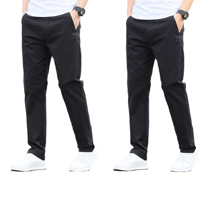 Mens Casual Cotton Stretch Pants