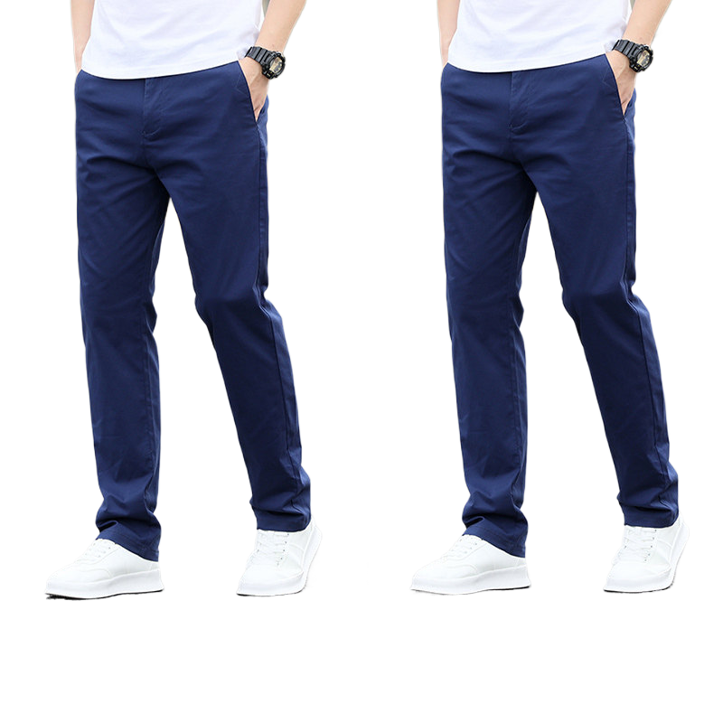 Mens Casual Cotton Stretch Pants
