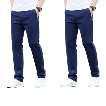 Mens Casual Cotton Stretch Pants