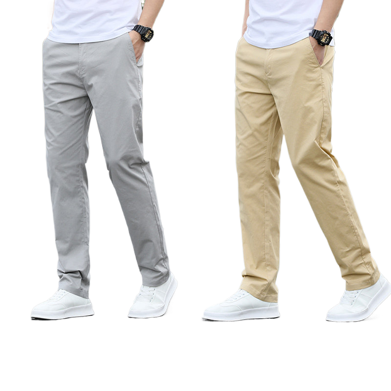 Mens Casual Cotton Stretch Pants