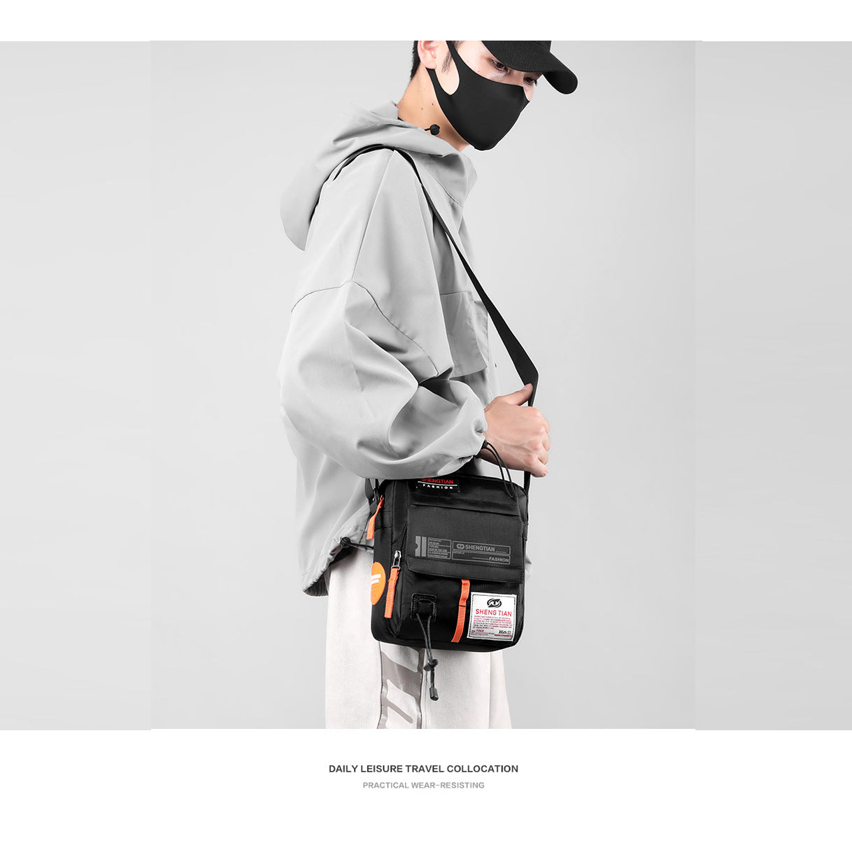 Mens Casual Crossbody Bag