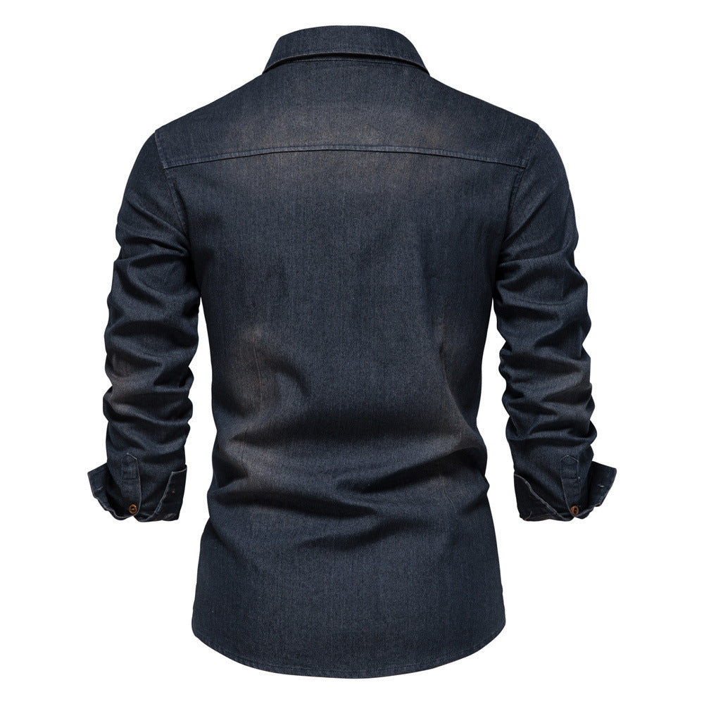 Mens Casual Denim Shirt