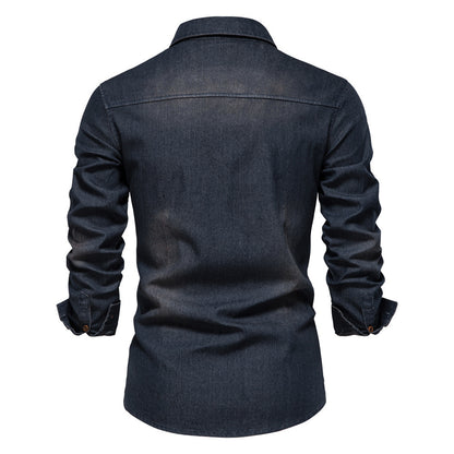 Mens Casual Denim Shirt