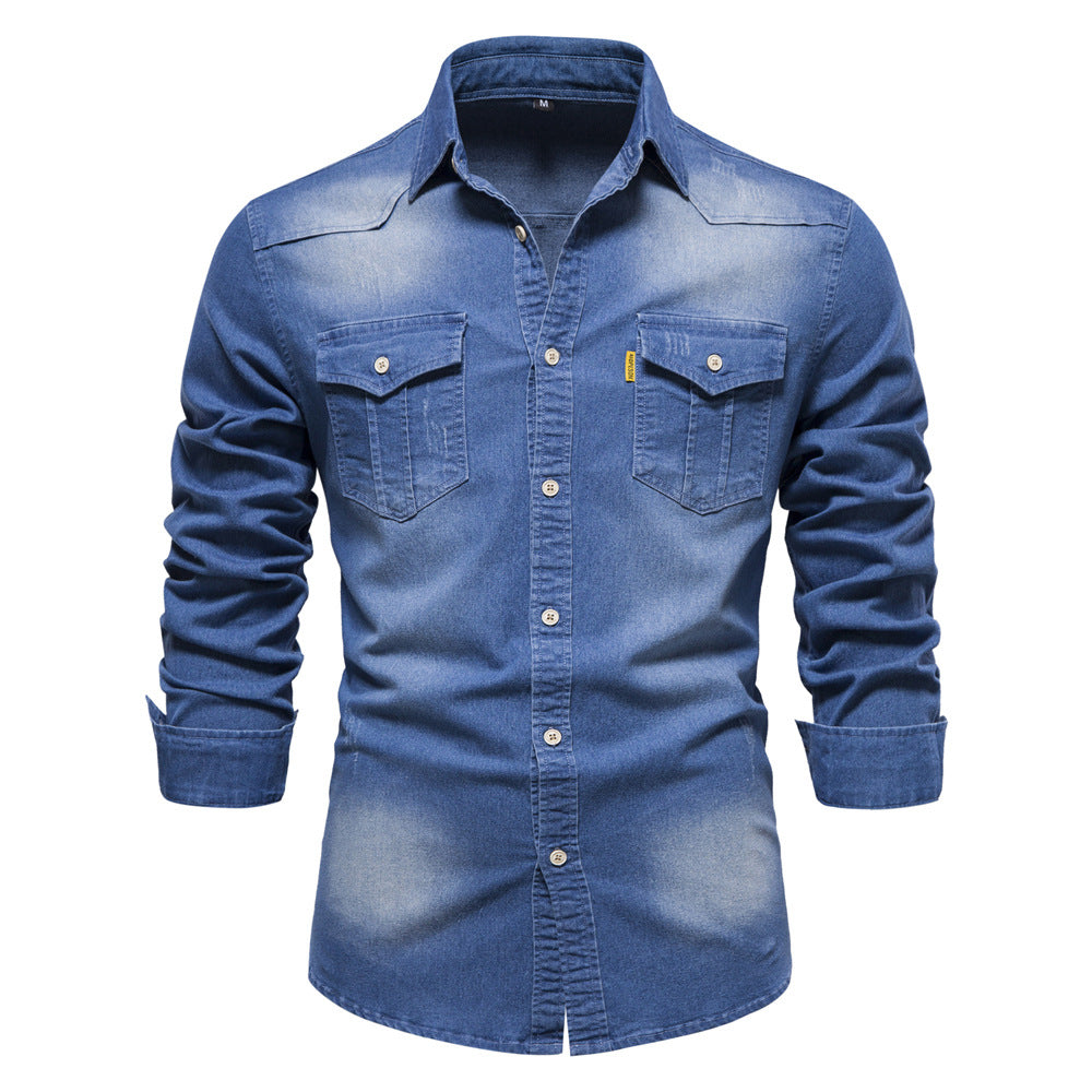 Mens Casual Denim Shirt