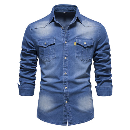 Mens Casual Denim Shirt
