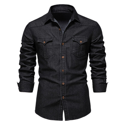 Mens Casual Denim Shirt
