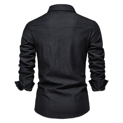 Mens Casual Denim Shirt