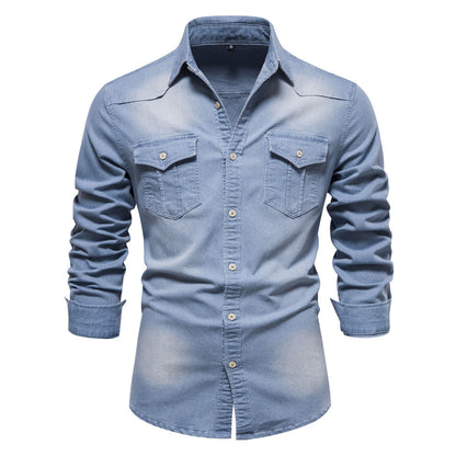 Mens Casual Denim Shirt