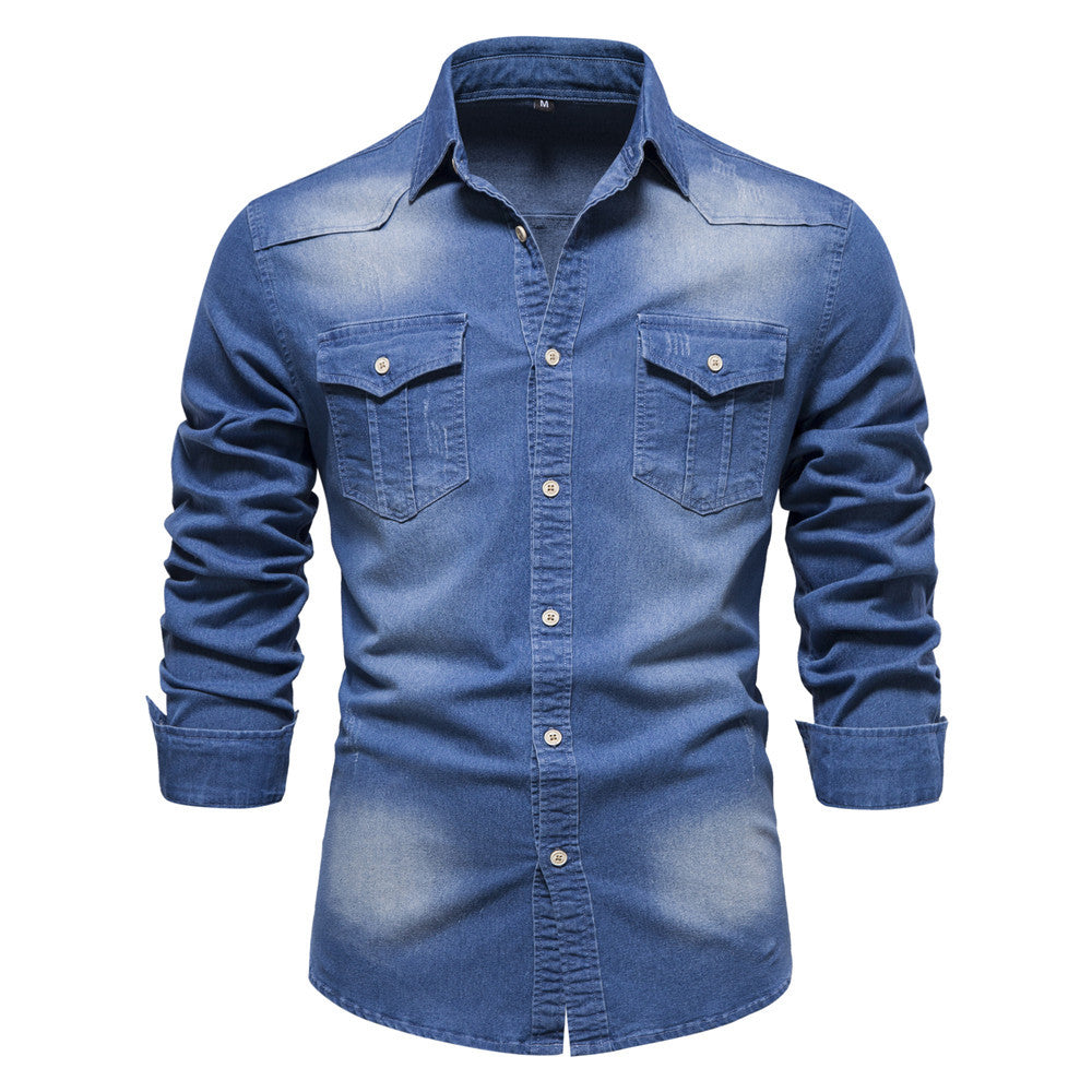 Mens Casual Denim Shirt