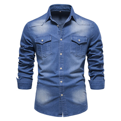 Mens Casual Denim Shirt