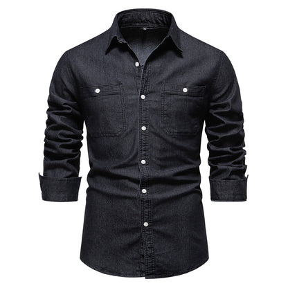 Mens Casual Denim Shirt