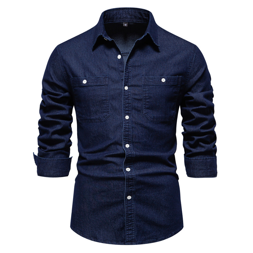 Mens Casual Denim Shirt
