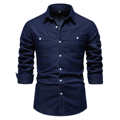 Mens Casual Denim Shirt