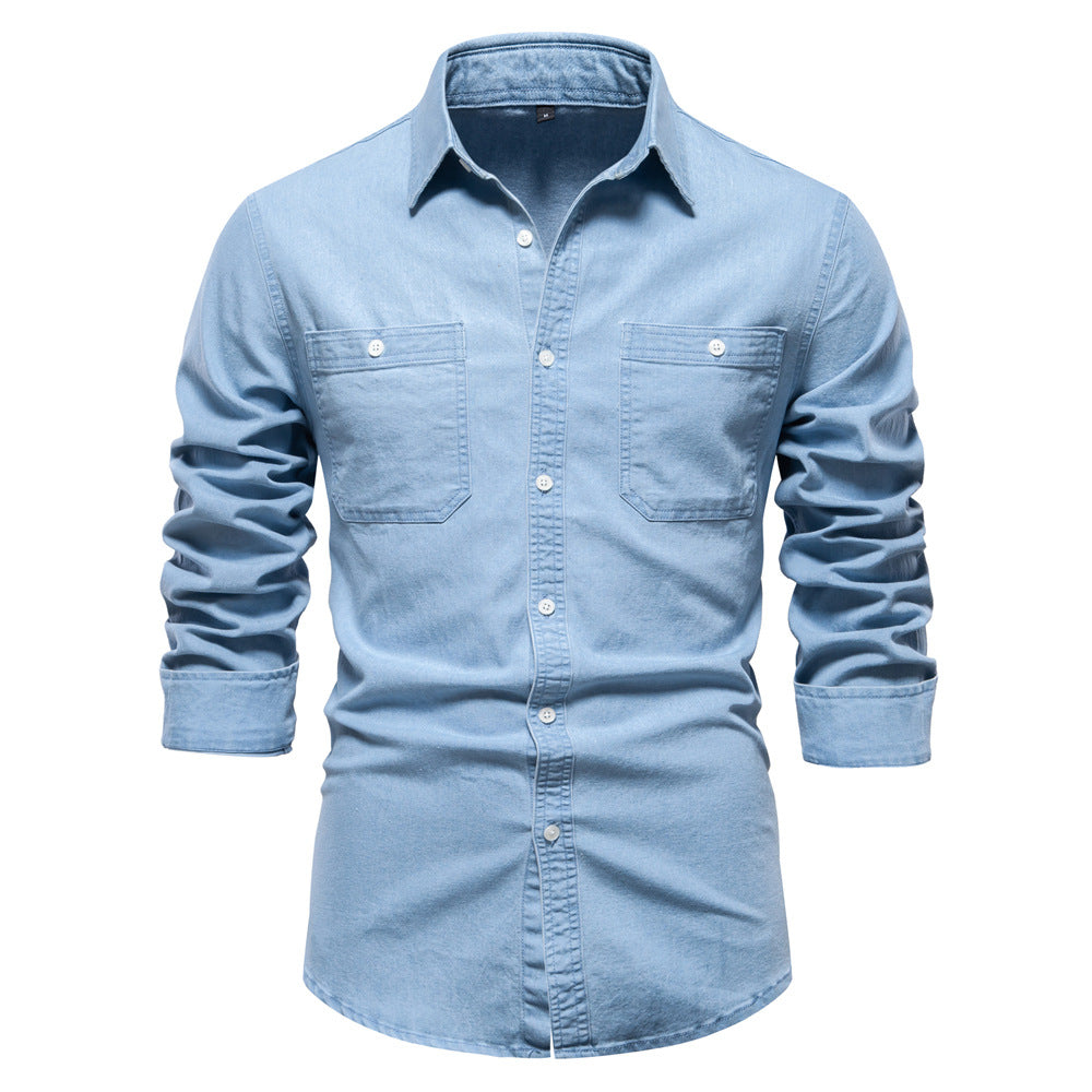 Mens Casual Denim Shirt