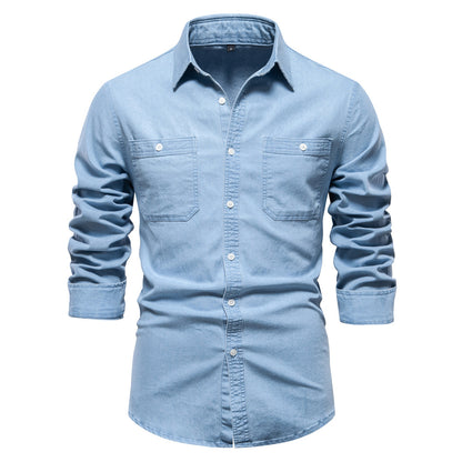 Mens Casual Denim Shirt