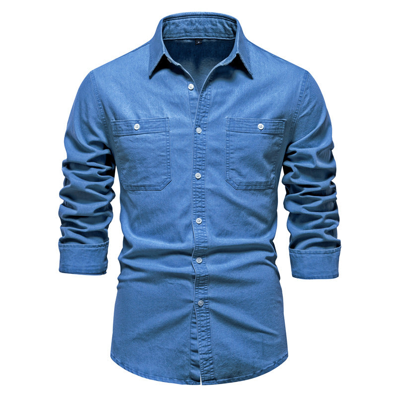 Mens Casual Denim Shirt