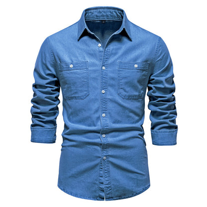 Mens Casual Denim Shirt