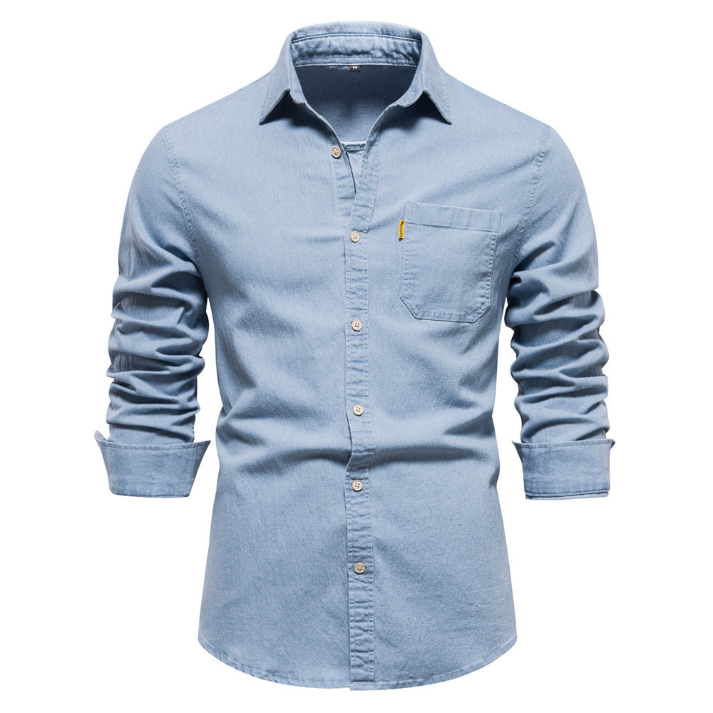 Mens Casual Denim Shirt