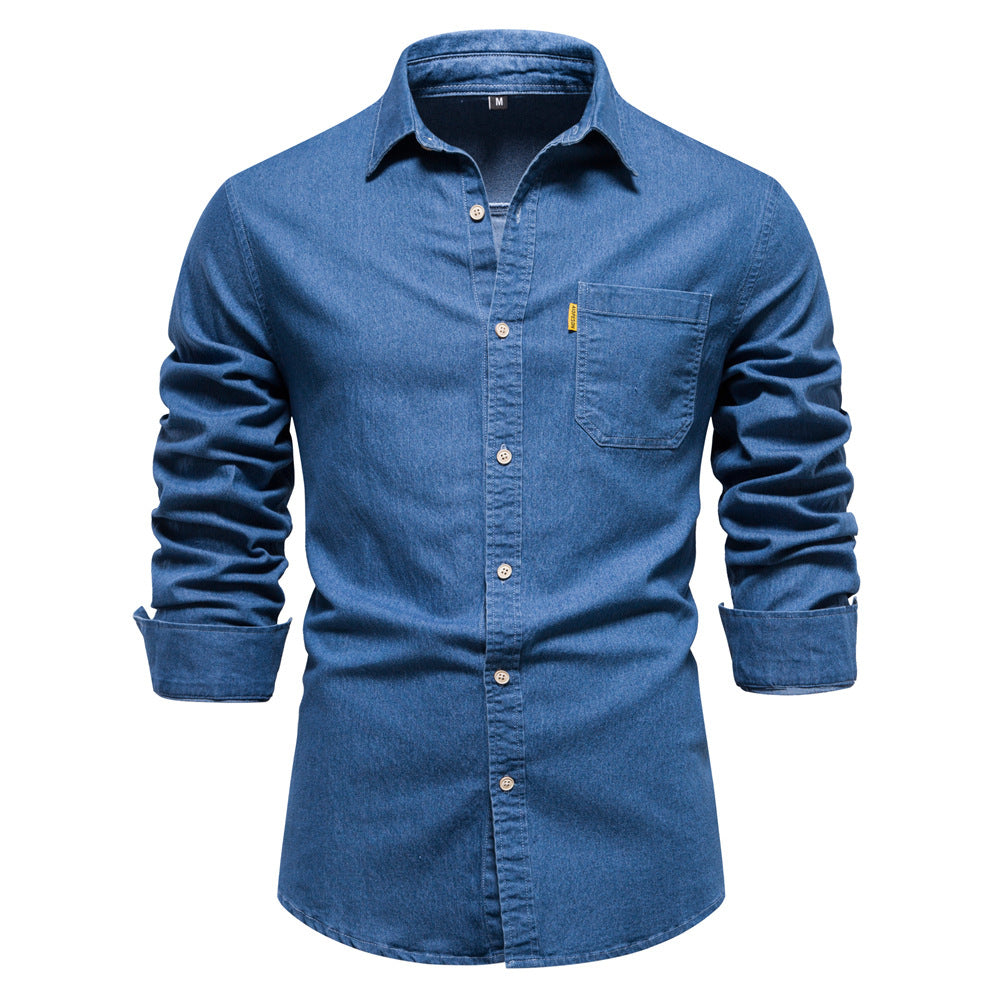Mens Casual Denim Shirt