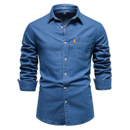 Mens Casual Denim Shirt