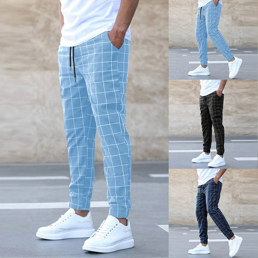Mens Casual Drawstring Trousers