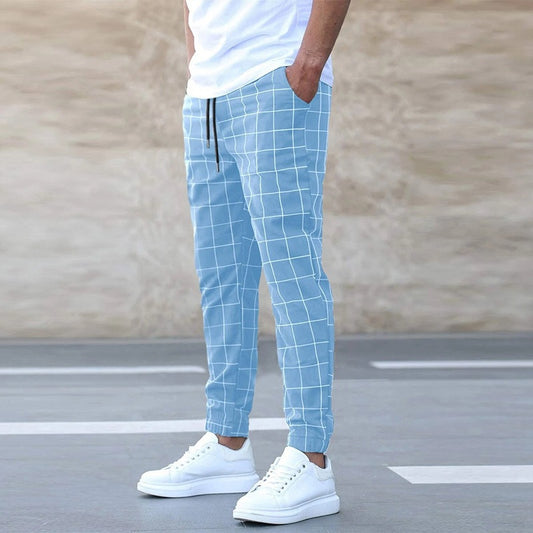 Mens Casual Drawstring Trousers