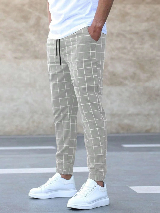 Mens Casual Drawstring Trousers