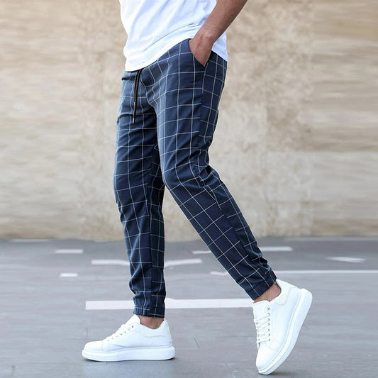 Mens Casual Drawstring Trousers