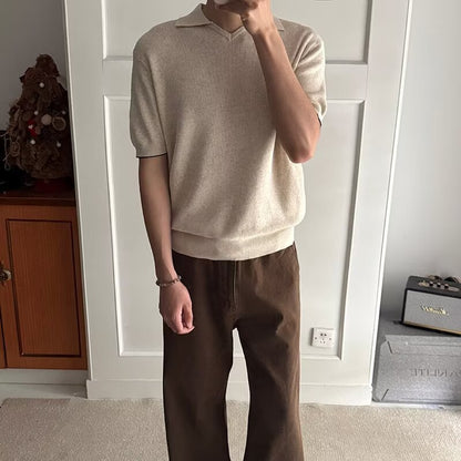 Mens Casual Knit Shirt