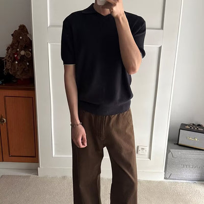 Mens Casual Knit Shirt