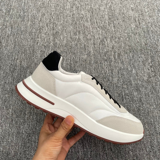 Mens Casual Lace-Up Suede Leather Shoes