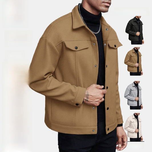 Mens Casual Lapel Jacket
