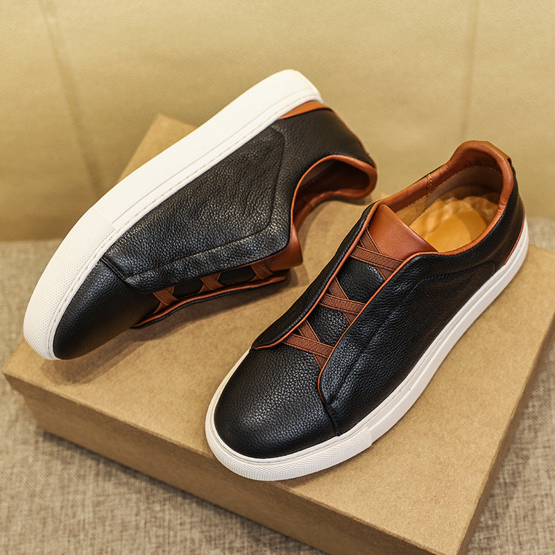 Mens Casual Leather Loafers
